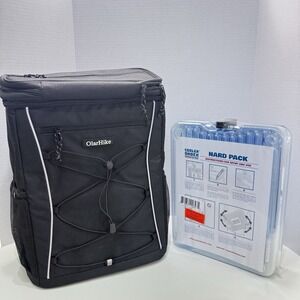 OlarHike Cooler Bag Insulated Backpack Black 22L Outdoors Hiking Beach Camping